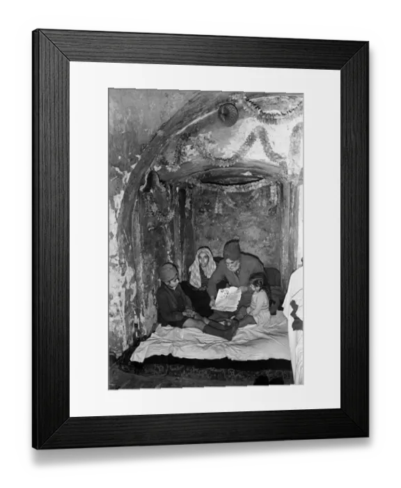 Framed Print : Blasted from their homes in Londons East End, Kartar Singh