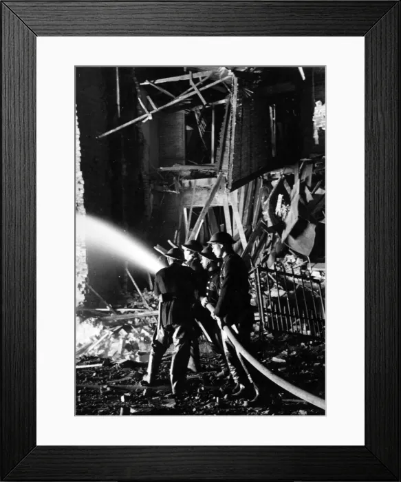Framed Print : The London Fire Service are always on the job, pictured in South East London during Framed Print : The London Fire Service are always on the job, pictured in South East London during
