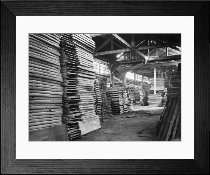 Framed Print : A warehouse in London, which might read as the area of Poplar, East London Framed Print : A warehouse in London, which might read as the area of Poplar, East London
