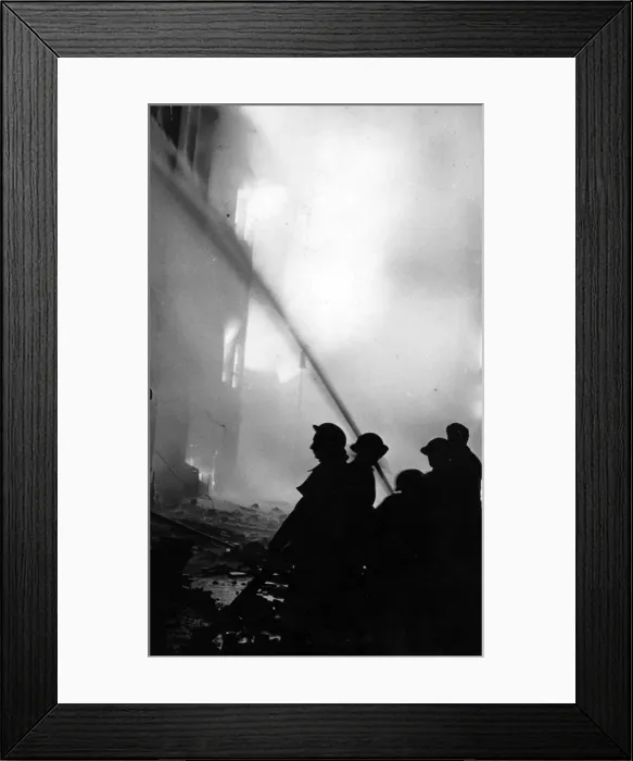 Framed Print : The Great Fire of London. Can these boys take it? An H. E Framed Print : The Great Fire of London. Can these boys take it? An H. E