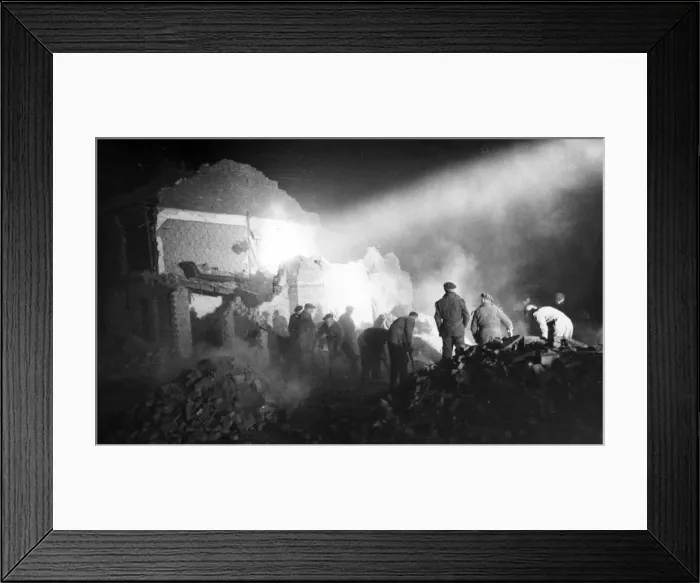Framed Print : Searchlights were used to expedite the search for two unaccounted persons twenty four Framed Print : Searchlights were used to expedite the search for two unaccounted persons twenty four
