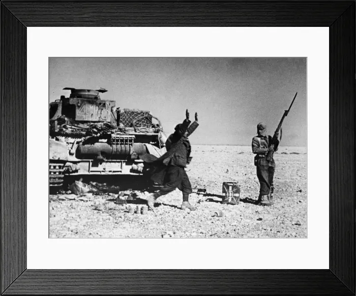 Framed Print : Western Desert Campaign, the Desert War, took place in the deserts of Egypt and Libya Framed Print : Western Desert Campaign, the Desert War, took place in the deserts of Egypt and Libya