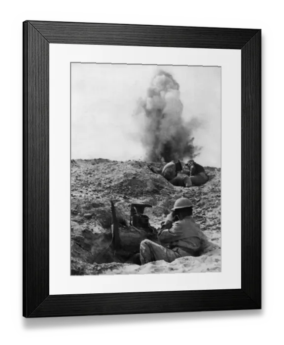 Framed Print : Western Desert Campaign, the Desert War, took place in the deserts of Egypt and Libya