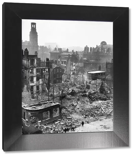 Canon Street and the Old Shambles, Manchester, that was bombed during December 22nd 1940