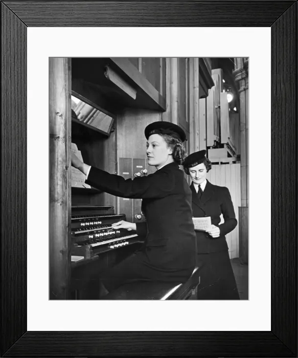 Framed Print : WRENS World War Two. The Womens Royal Naval Service Two named