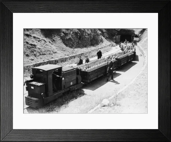 Framed Print : Little train leaves the store carrying loads of destruction for Germany Framed Print : Little train leaves the store carrying loads of destruction for Germany
