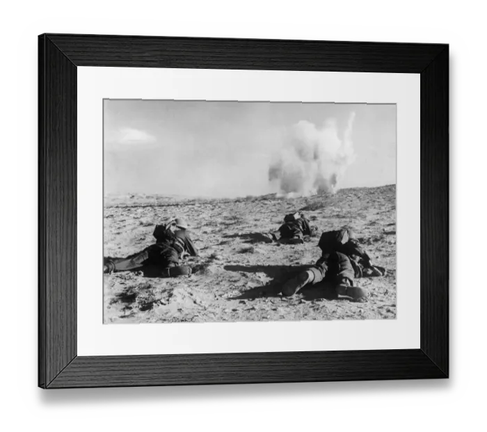 Framed Print : Western Desert Campaign, the Desert War, took place in the deserts of Egypt and Libya