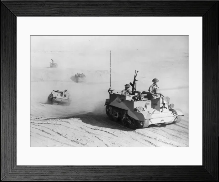 Framed Print : Western Desert Campaign, the Desert War, took place in the deserts of Egypt and Libya