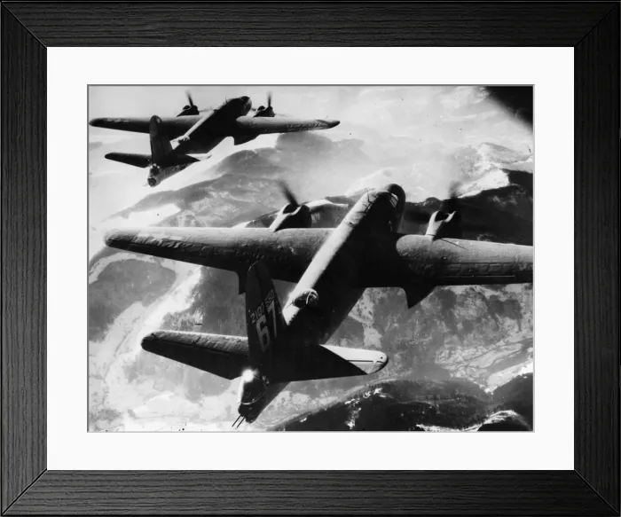 Framed Print : B-26 Marauder medium bombers of the ninth US Air Force Framed Print : B-26 Marauder medium bombers of the ninth US Air Force