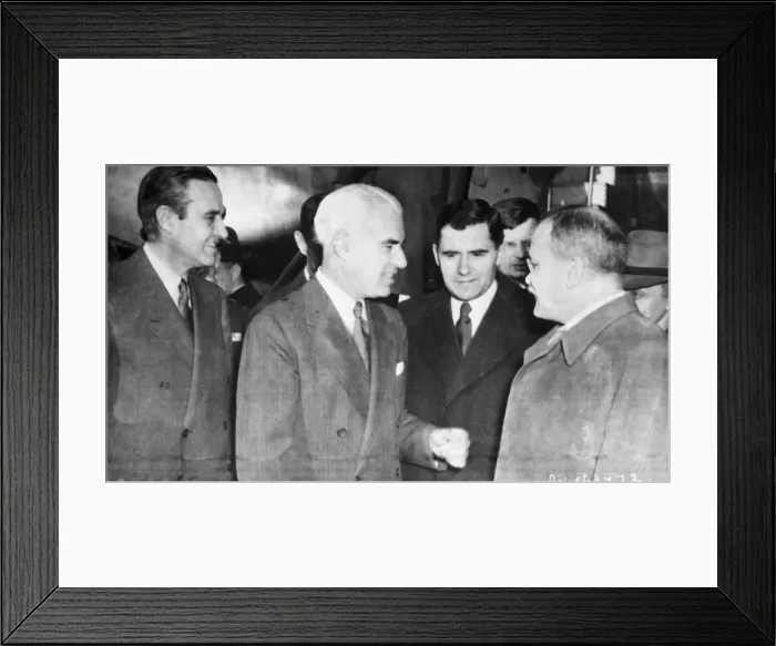 Framed Print : The San Francisco Conference: M. Molotov in Washington. (second from left) U. S