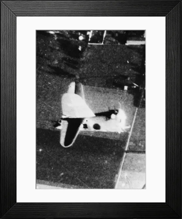 Framed Print : This unusual picture shows the tail assembly and part of the fuselage of a B-26 Marauder Framed Print : This unusual picture shows the tail assembly and part of the fuselage of a B-26 Marauder
