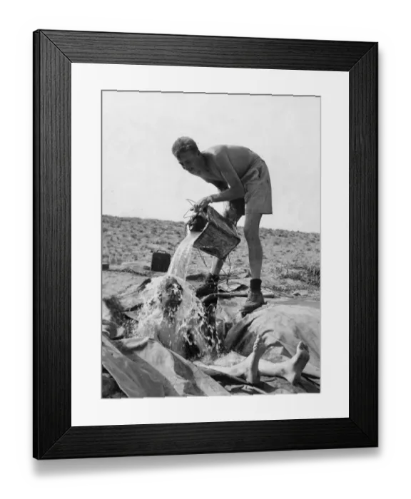 Framed Print : British and Allied Troops, Western Desert campaign, the Desert War, February to May 1943