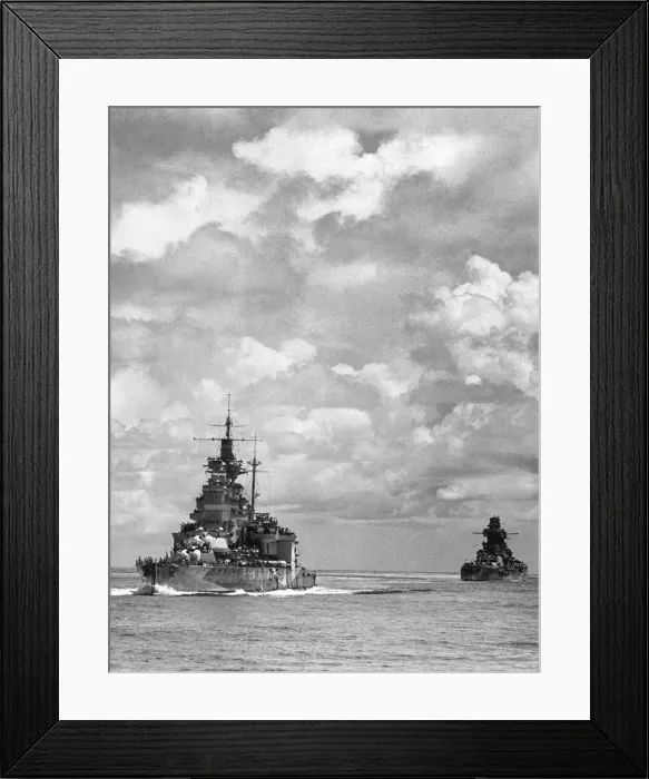 Framed Print : British Royal Navy battleship HMS Valiant, part of the Eastern Fleet during Allied Naval Framed Print : British Royal Navy battleship HMS Valiant, part of the Eastern Fleet during Allied Naval
