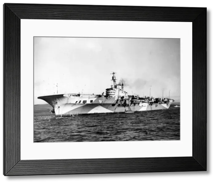 Framed Print : The Royal Navy Implacbale class aircraft carrier HMS Indefatigable