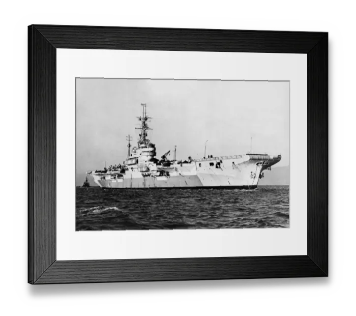 Framed Print : The Royal Navy Colossus class light fleet carrier HMS Glory during the Second World War Framed Print : The Royal Navy Colossus class light fleet carrier HMS Glory during the Second World War