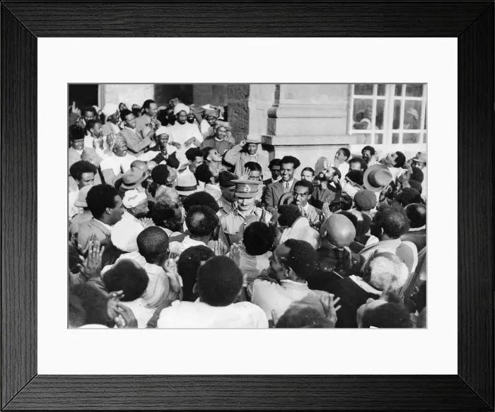 Framed Print : British Forces entered Addis Ababa, Ethiopia on 5th April 1941, having advanced 1 Framed Print : British Forces entered Addis Ababa, Ethiopia on 5th April 1941, having advanced 1