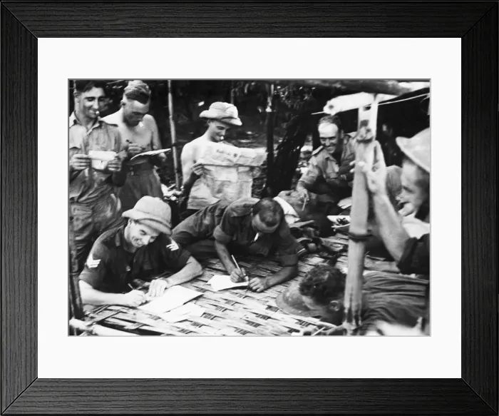 Framed Print : The Lancashire Fusiliers in Burma. In the swamps and jungle of Burma the Lancashire Framed Print : The Lancashire Fusiliers in Burma. In the swamps and jungle of Burma the Lancashire