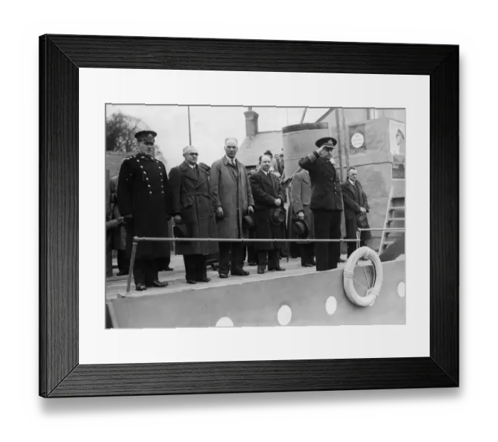 Framed Print : Commander George Gilbertson, Royal Navy, of Pontardawe