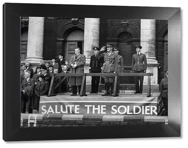 Swansea Salute The Soldier Week Circa June 1944. Salute the Solider Week