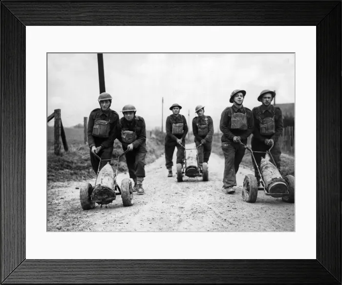 Framed Print : Picture taken at a battery in the Eastern Command, which is manned entirely by Framed Print : Picture taken at a battery in the Eastern Command, which is manned entirely by