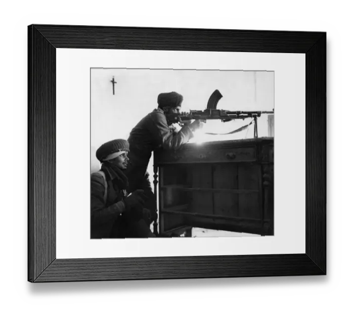 Framed Print : Eighth Army soldiers Sepoy Sardara Singh of Slal Kat District