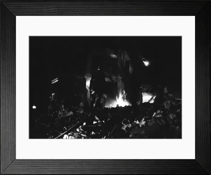Framed Print : V2 Rocket strike on Duke Street during Second World War. 11th December 1944 Framed Print : V2 Rocket strike on Duke Street during Second World War. 11th December 1944