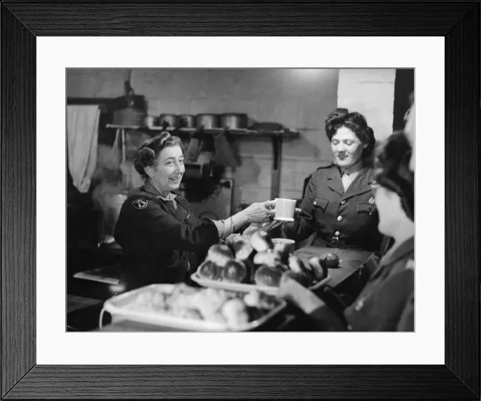 Framed Print : The usual cook of the Catholic Womens League canteen in Bicester, Oxfordshire Framed Print : The usual cook of the Catholic Womens League canteen in Bicester, Oxfordshire