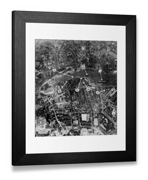 Framed Print : Royal Air Force raid on Kiel harbour. December 1940 Framed Print : Royal Air Force raid on Kiel harbour. December 1940