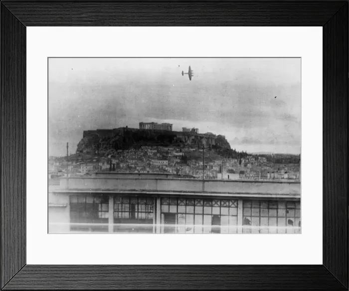 Framed Print : The Acropolis is the key bastion of one flank of the British positions in Athens Framed Print : The Acropolis is the key bastion of one flank of the British positions in Athens