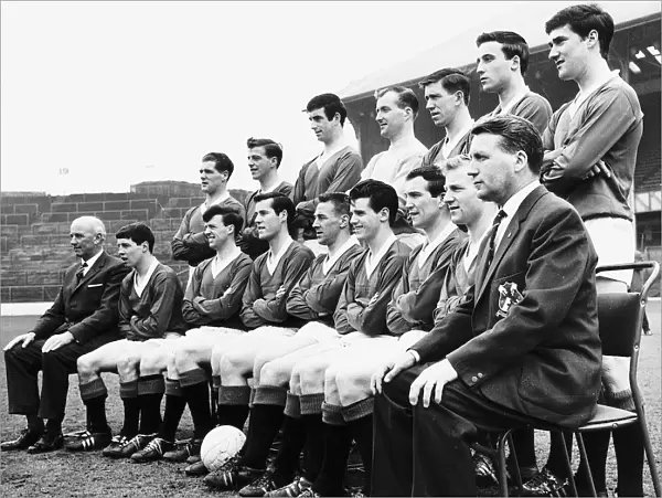 Rangers FC team line-up group season Circa 1963-64. Before Scottish cup final