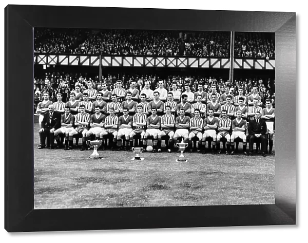 Rangers FC team line-up group season. Circa 1961-62 MSI