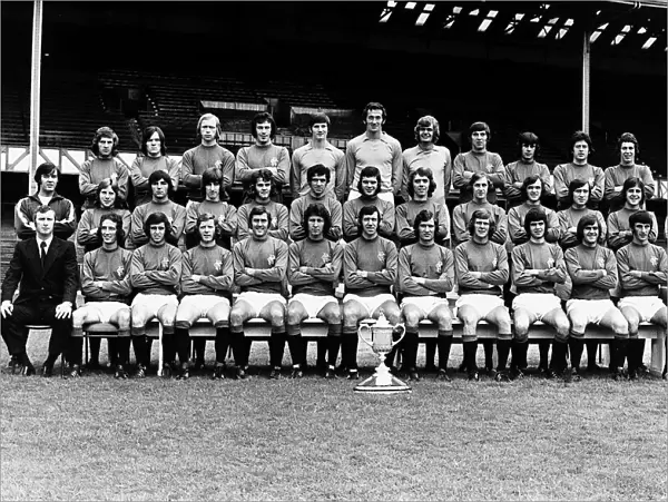 Rangers FC team line-up group season. Circa 1973-74 MSI