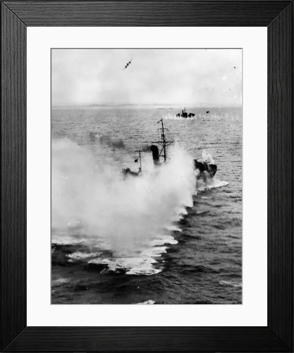 Framed Print : British Beaufighters cripple whole enemy fleet convoy off Norwegian Coast Framed Print : British Beaufighters cripple whole enemy fleet convoy off Norwegian Coast