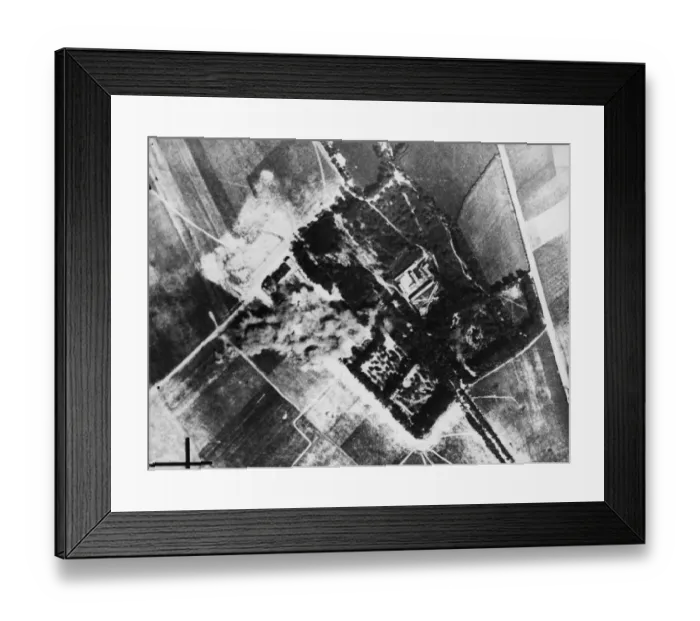 Framed Print : Attack on St. Nazaire by RAF during Second World War. 1st April 1942
