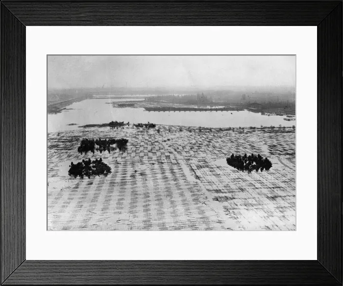 Framed Print : Pictures taken yesterday on 11th April 1945 showing RAF bomb damage at Hanover Framed Print : Pictures taken yesterday on 11th April 1945 showing RAF bomb damage at Hanover