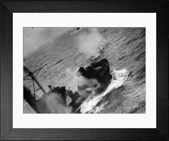 Framed Print : British Beaufighters cripple whole enemy fleet convoy off Norwegian Coast