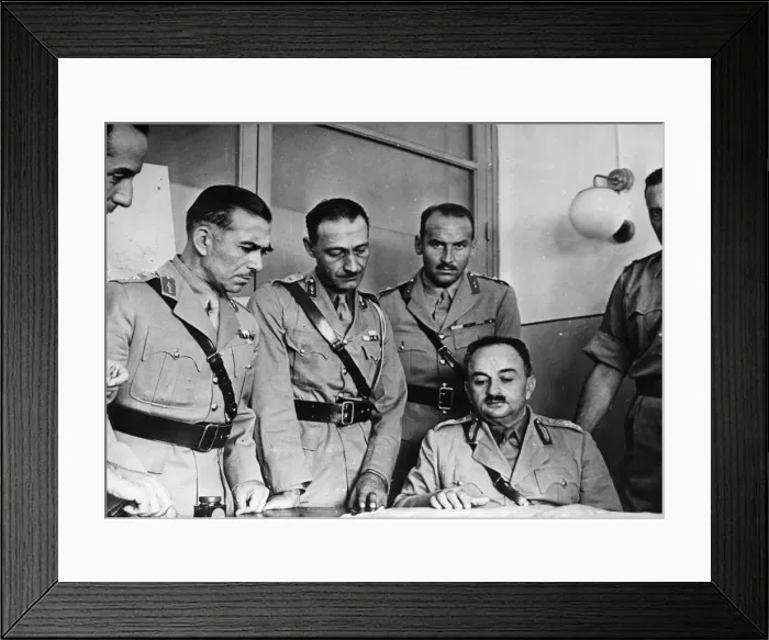 Framed Print : The Greek commander in Chief at his Middle East Headquarters Framed Print : The Greek commander in Chief at his Middle East Headquarters