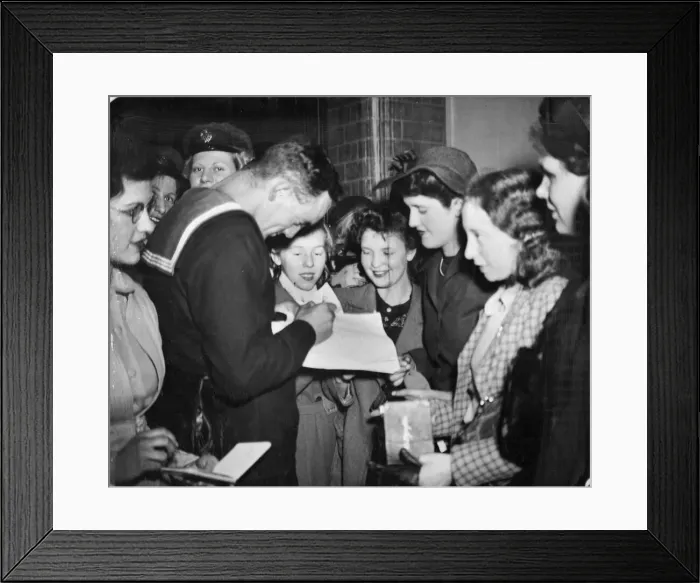 Framed Print : Twenty Four year old leading seaman Taylor, representing the Navy Framed Print : Twenty Four year old leading seaman Taylor, representing the Navy