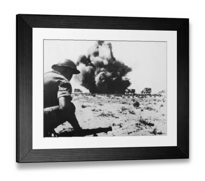 Framed Print : British & Allied Troops, Western Desert campaign, the Desert War Framed Print : British & Allied Troops, Western Desert campaign, the Desert War