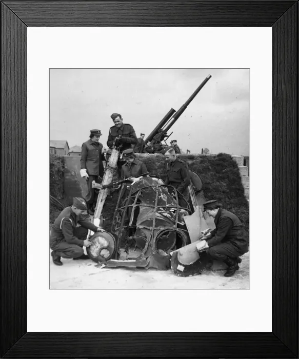 Framed Print : During the raid on this country on Saturday 29th January 1944 Framed Print : During the raid on this country on Saturday 29th January 1944