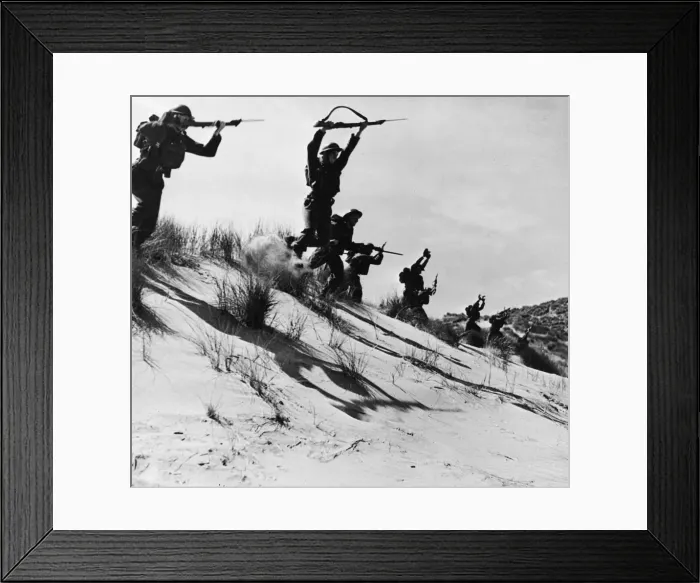 Framed Print : Britain has shook troops, lots of them, who are undergoing a strenuous course of Framed Print : Britain has shook troops, lots of them, who are undergoing a strenuous course of