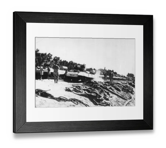 Framed Print : British & Allied Troops, Western Desert campaign, the Desert War Framed Print : British & Allied Troops, Western Desert campaign, the Desert War