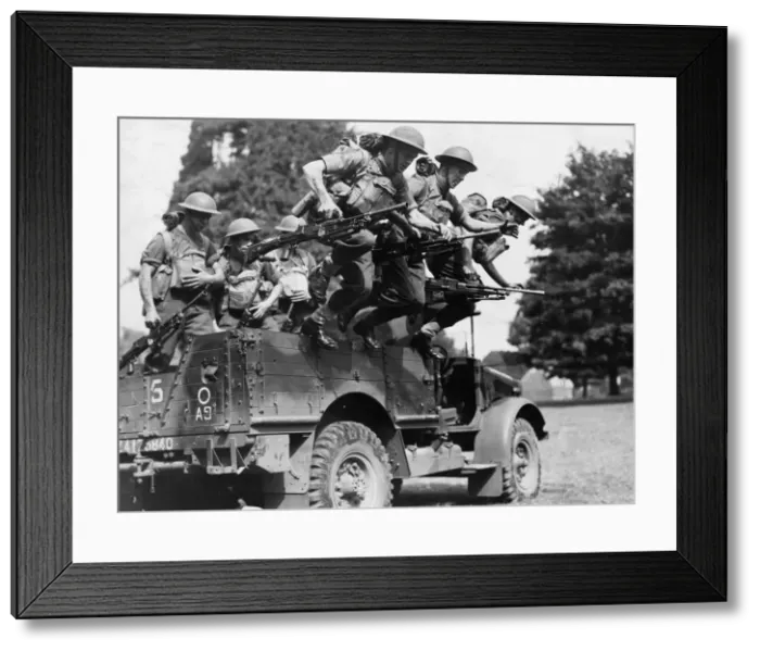 Framed Print : Photographs showing members of the Royal Scots Fusiliers in training with the most Framed Print : Photographs showing members of the Royal Scots Fusiliers in training with the most