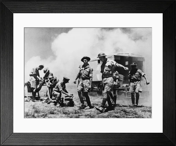 Framed Print : R. A. M. C. personal are the unsung heroes of many battlefields Framed Print : R. A. M. C. personal are the unsung heroes of many battlefields