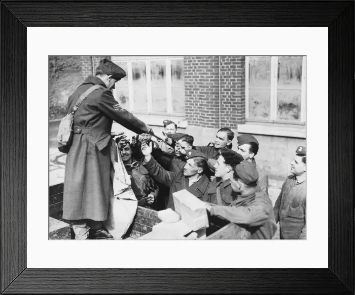 Framed Print : The Battalion of the Royal Northumberland Fusiliers. This series depicts the day in Framed Print : The Battalion of the Royal Northumberland Fusiliers. This series depicts the day in