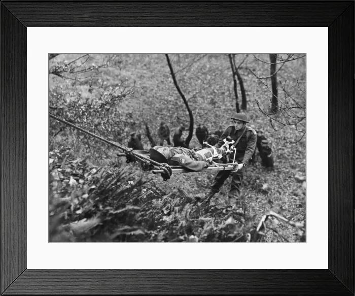 Framed Print : Facility visit R. A. M. C. Field Ambulance Company in the Western Command Framed Print : Facility visit R. A. M. C. Field Ambulance Company in the Western Command