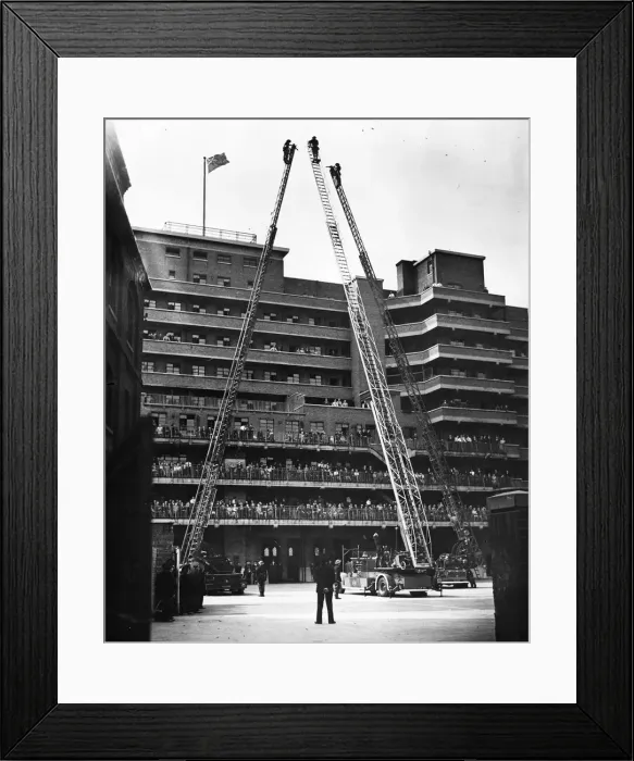Framed Print : 2nd anniversary of the National Fire Service Drill at Regional Headquarters in Lambeth Framed Print : 2nd anniversary of the National Fire Service Drill at Regional Headquarters in Lambeth
