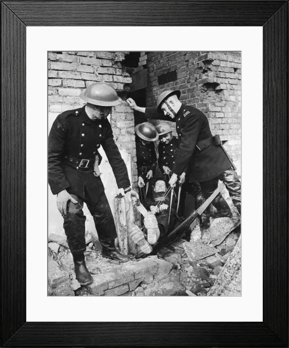 Framed Print : The National fire Service C'class division of the 36th area Framed Print : The National fire Service C'class division of the 36th area
