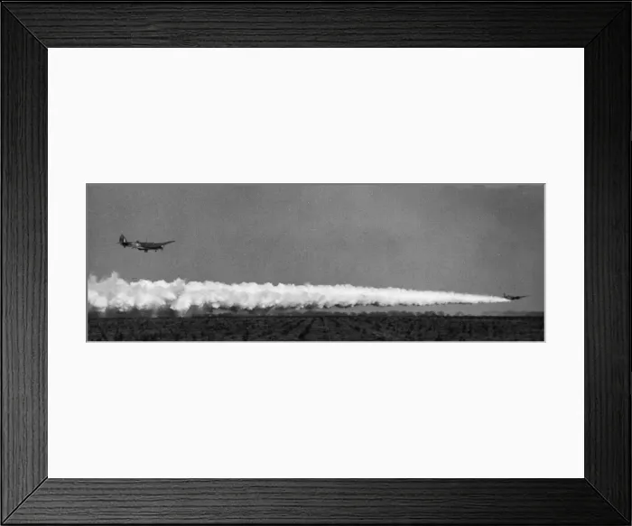 Framed Print : A large-scale demonstration of fighter and bombers given by the Royal Air Force to Army Framed Print : A large-scale demonstration of fighter and bombers given by the Royal Air Force to Army
