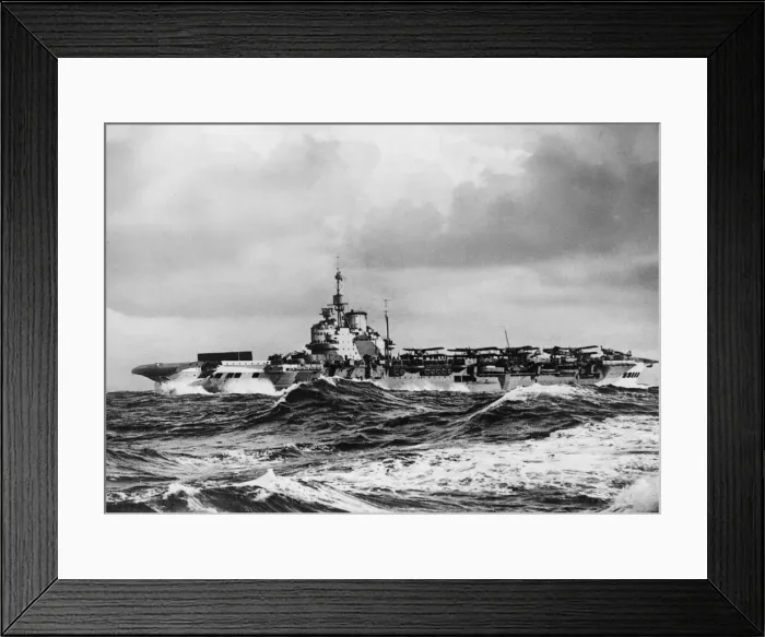 Framed Print : British Royal Navy Illustrious-class aircraft carrier HMS Victorious at sea during during Framed Print : British Royal Navy Illustrious-class aircraft carrier HMS Victorious at sea during during